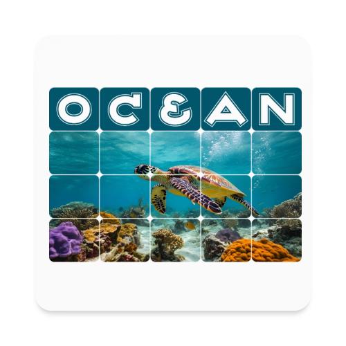 Ocean: Gentle Voyager - Square Magnet