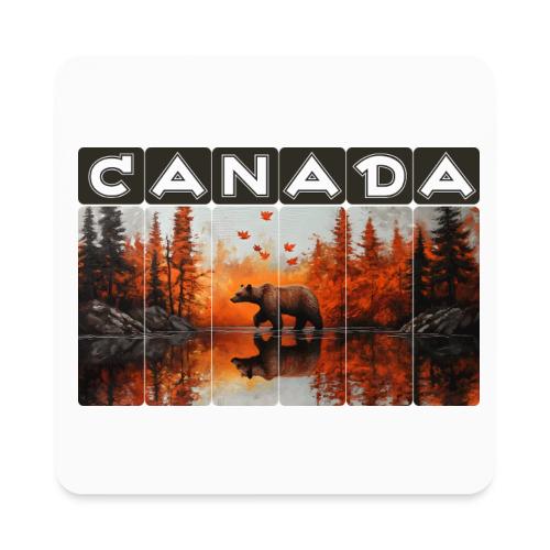 Canada Wilderness Art - Square Magnet
