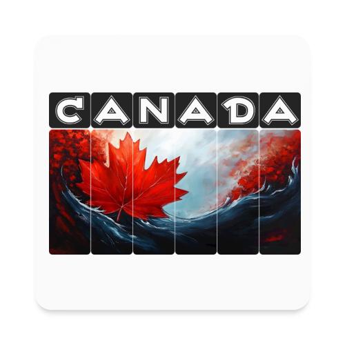 Canada Icon in Color - Square Magnet