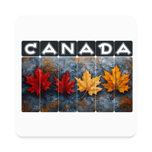 Colorful Canada Style - Square Magnet