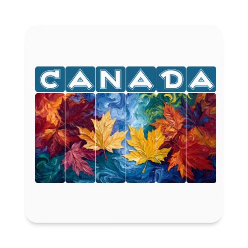 Canada in Brushstrokes - Square Magnet