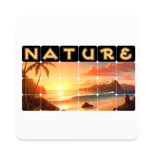 Nature: Tropical Twilight - Square Magnet
