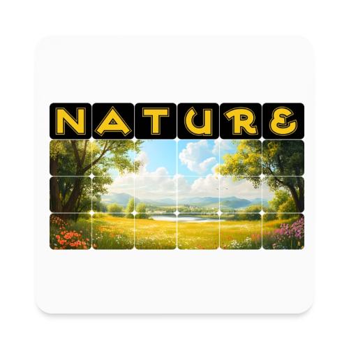 Nature: Summer Fields - Square Magnet