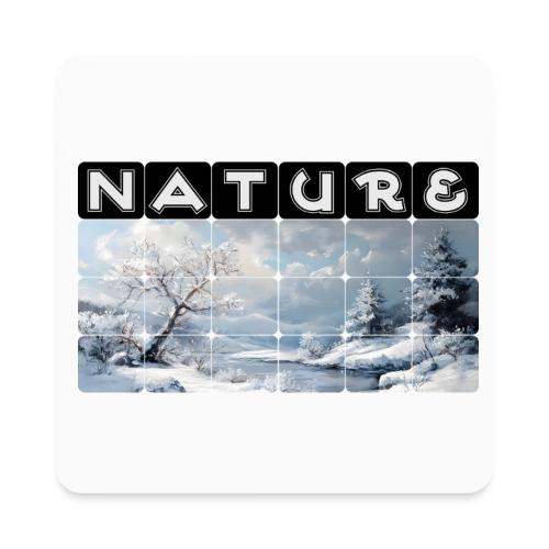 Nature: Winter Embrace - Square Magnet