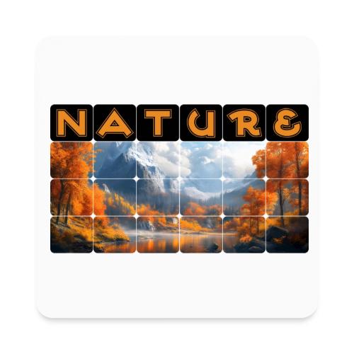 Nature: Golden Autumn Escape - Square Magnet