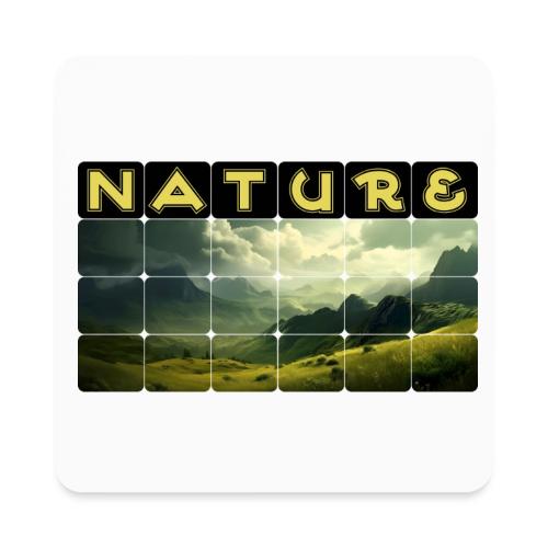 Nature: Verdant Peaks - Square Magnet