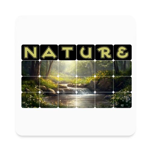 Nature: Verdant Bloom - Square Magnet