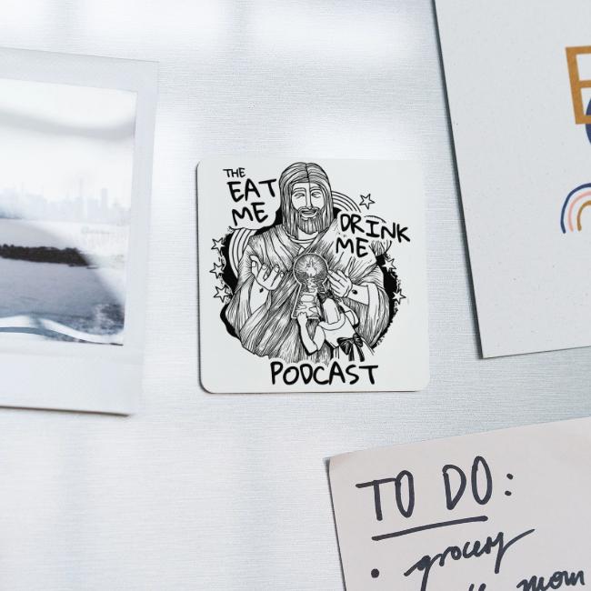 Eat Me Drink Me Podcast revamped logo