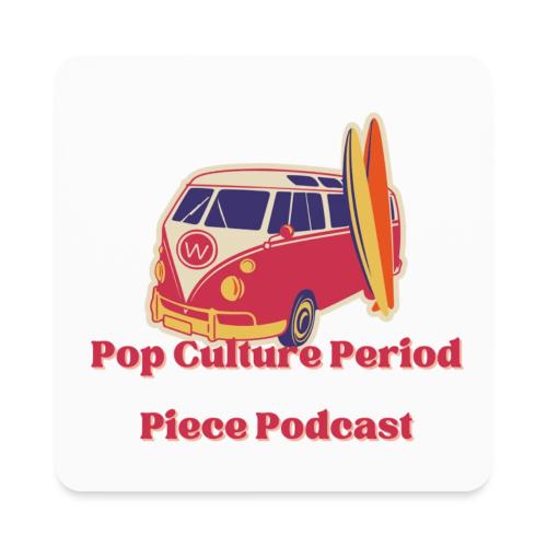 Pop Culture Period Piece Van Sticker - Square Magnet