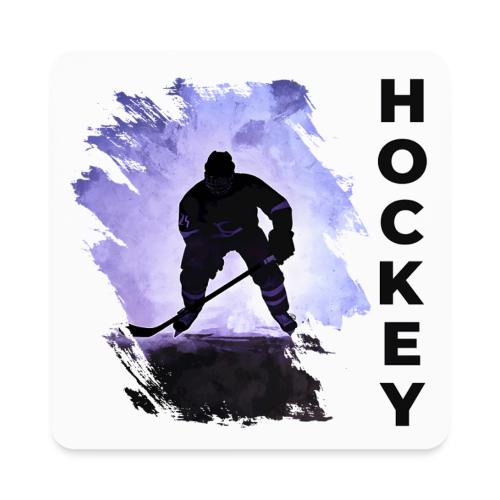 Hockey Charge - Square Magnet