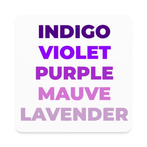 Shades of Purple - Square Magnet