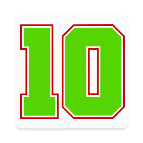 The Magic Number 10 - Square Magnet