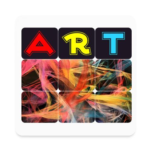 Chaotic Threads of Art - Square Magnet