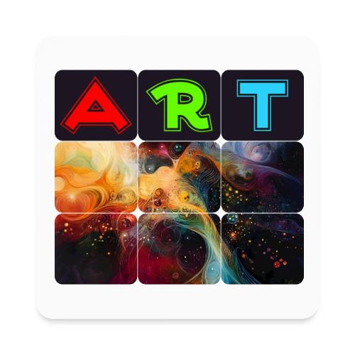 Waves of Art - Square Magnet