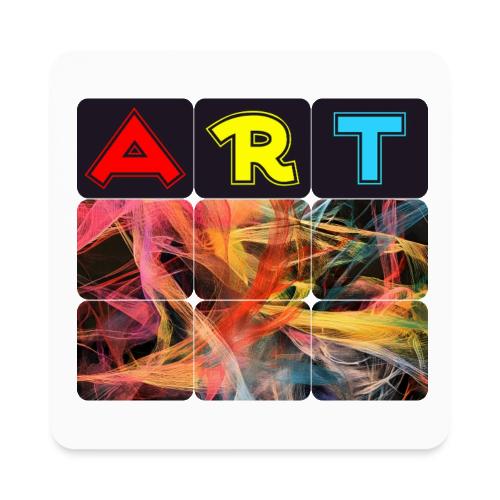 Chaotic Threads of Art - Square Magnet