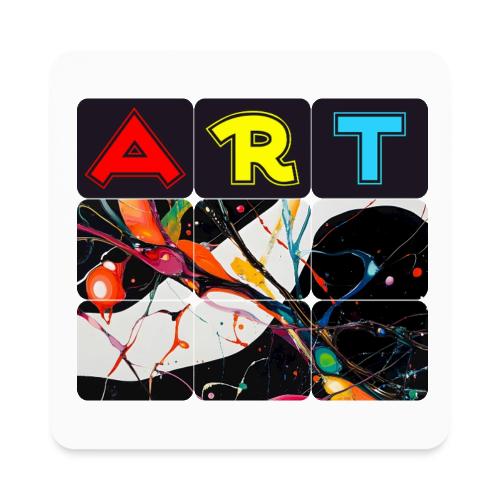 Art in Motion: Color Unleashed - Square Magnet