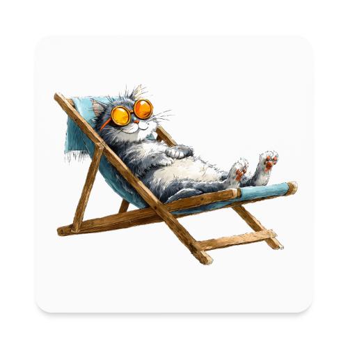 Sunshine Cat Mode - Square Magnet
