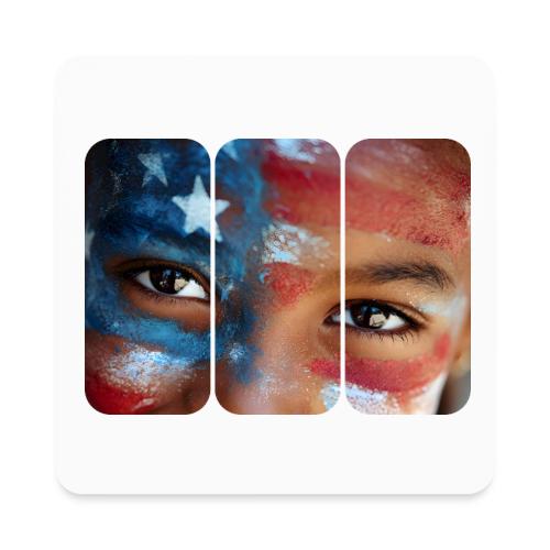 USA: Eyes of the Flag - Square Magnet