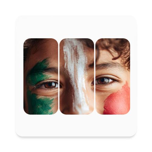 Mexico: Three Stripes of Pride - Square Magnet