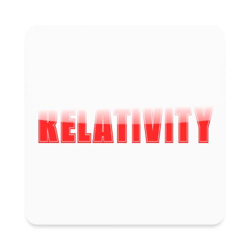 Relativity Science Typography Design - Square Magnet
