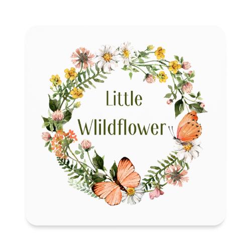 Little wildflower – Baby Shower Gift Bodysuit - Square Magnet