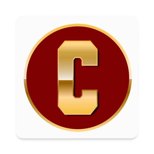 Letter C – Capital Varsity Alphabet Monogram - Square Magnet