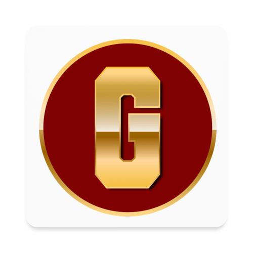 Letter G – Capital Varsity Alphabet Monogram - Square Magnet