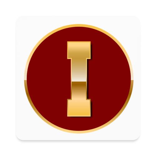 Letter I – Capital Varsity Alphabet Monogram - Square Magnet