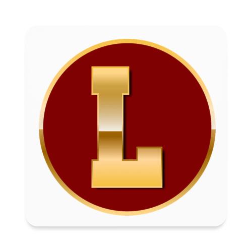 Letter L – Capital Varsity Alphabet Monogram - Square Magnet