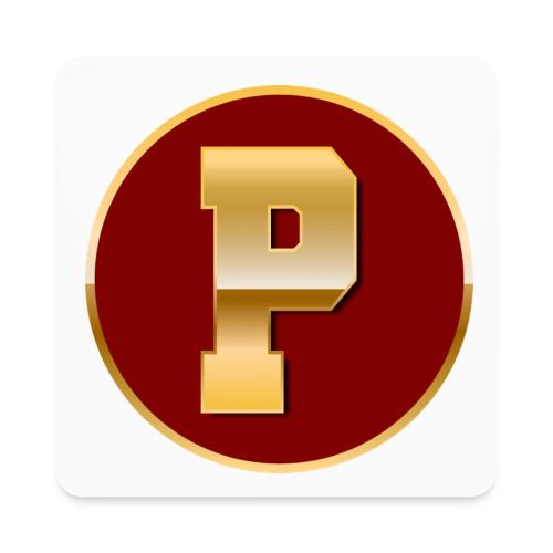 Letter P – Capital Varsity Alphabet Monogram - Square Magnet