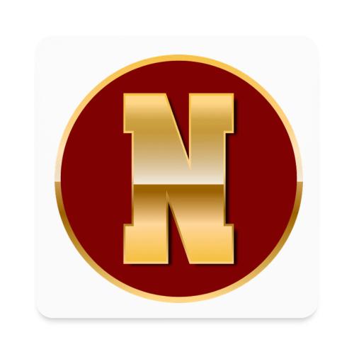 Letter N – Capital Varsity Alphabet Monogram - Square Magnet