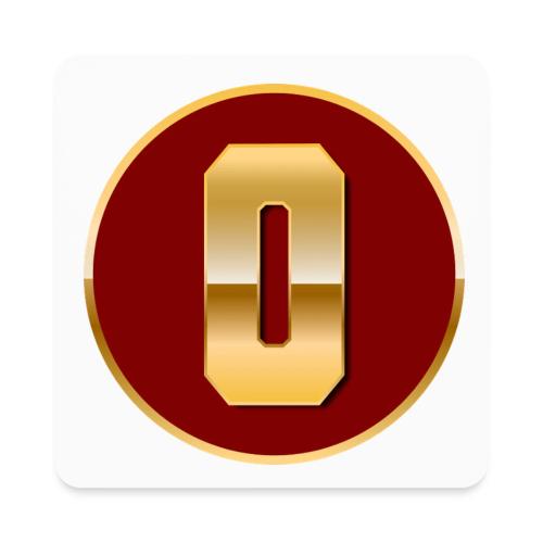 Letter O – Capital Varsity Alphabet Monogram - Square Magnet