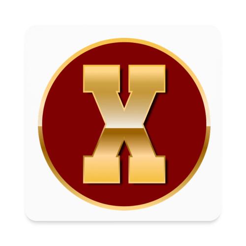 Letter X – Capital Varsity Alphabet Monogram - Square Magnet