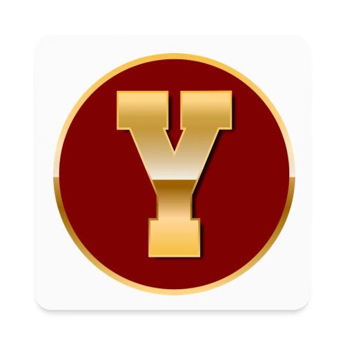 Letter Y – Capital Varsity Alphabet Monogram - Square Magnet