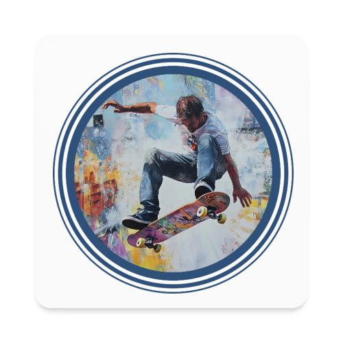 Skateboarding Universe - Square Magnet