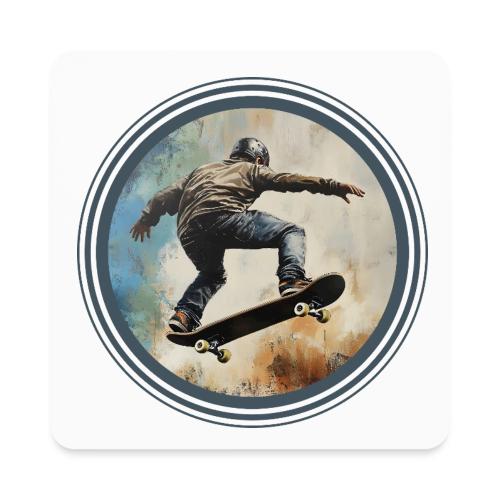 Skateboarding Energy - Square Magnet