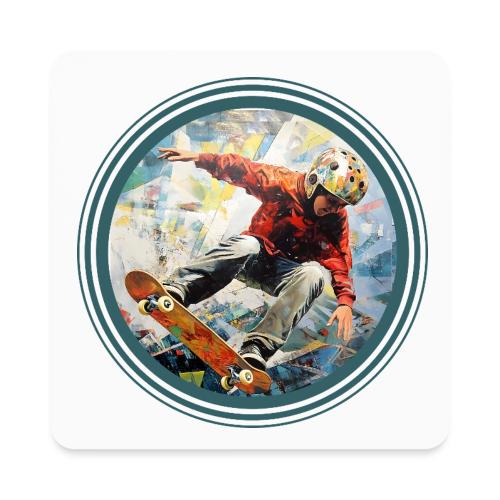 Skateboarding Fuel - Square Magnet