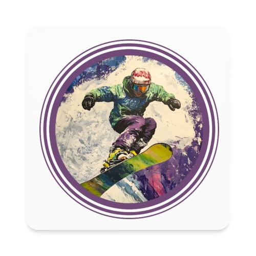 Snowboarding Soul - Square Magnet