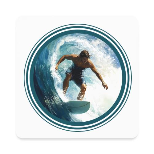 Surfing Horizon - Square Magnet