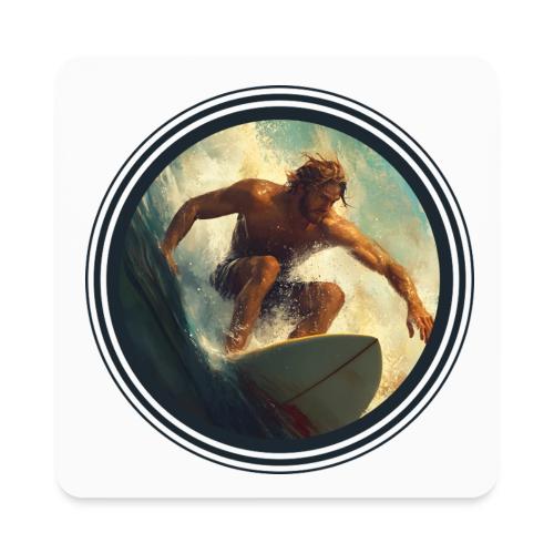 Surfing Rush - Square Magnet