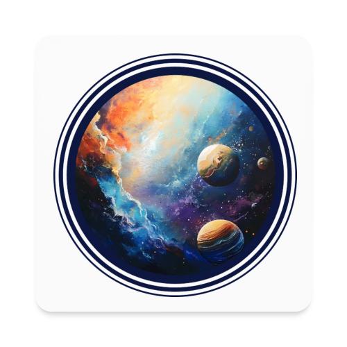Nebula of Planets - Square Magnet