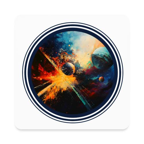 Planets in Turmoil - Square Magnet