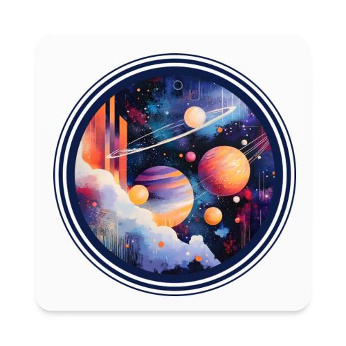 Floating Planetscape - Square Magnet