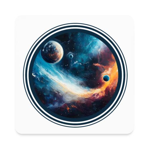 Planets Among Colors - Square Magnet