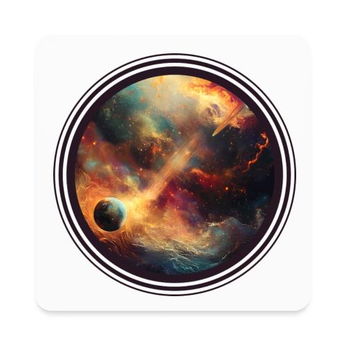 The Painted Planets - Square Magnet