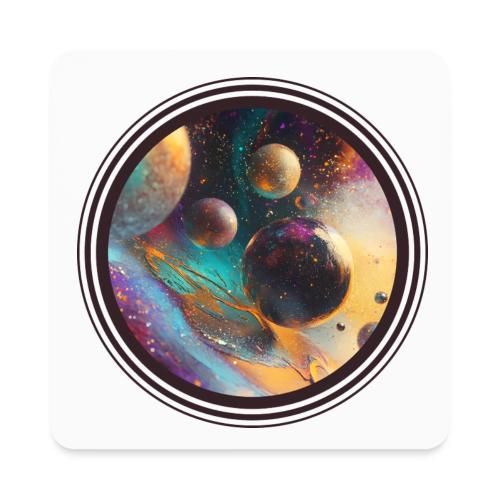 Planets in the Abstract - Square Magnet