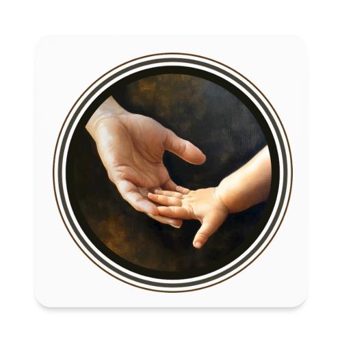 Hand in hand - Square Magnet