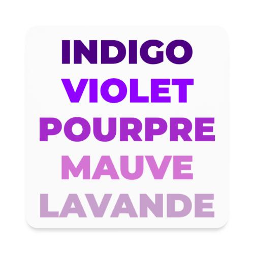 Shades of purple - Square Magnet