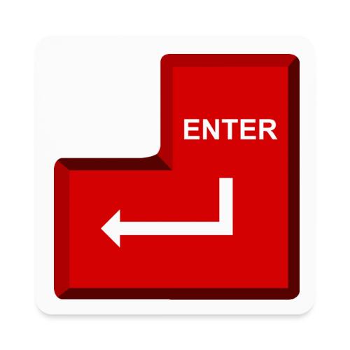 Just Press Enter - Square Magnet