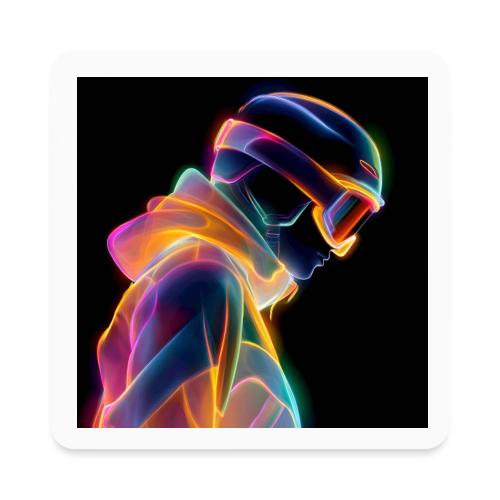 Snowboarding: Neon Gravity Ride - Square Magnet